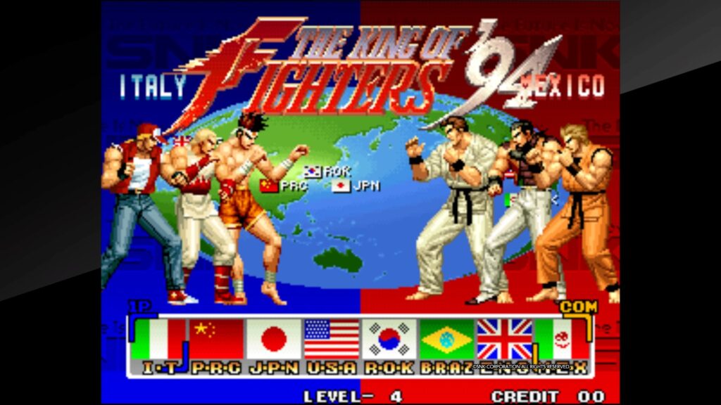 KOF94キャラセレ